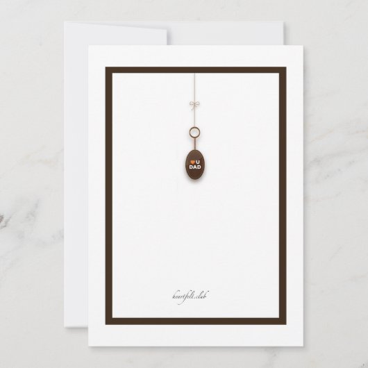 Hou van je vader Vaderdag Uitnodiging (Achterkant)