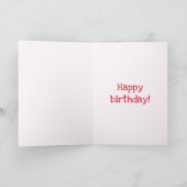 Hou van je vader! | Verjaardag van de Rode Heart V Kaart (Binnen)