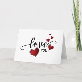 Hou van je Valentijn Feestdagen Kaart