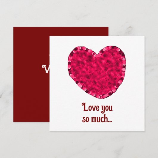 Hou van je Valentijn Feestdagenkaart (Voorkant / Achterkant)
