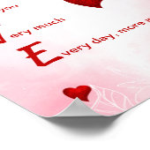 Hou van je, Valentijn Poster (Hoek)