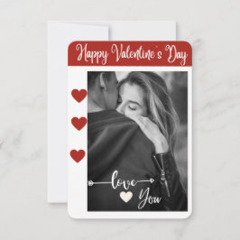 Hou van je Valentijnsdag fotokaart Bedankkaart