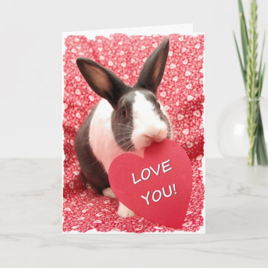 Hou van je! Valentijnsdag kaart (Voorkant)
