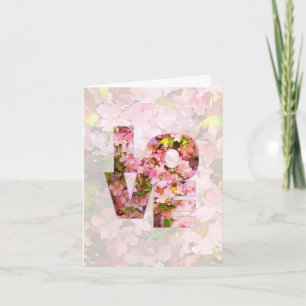 Hou van je, verjaardagsmeisje! Roze Crabapple Kaart