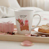 Hou van je vier-ooit Schattigee Franse teckel hond Latte Mok