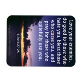 Hou van je vijanden bijbel citaat magneet (Horizontaal)