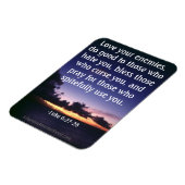 Hou van je vijanden bijbel citaat magneet (Linkerzijde)