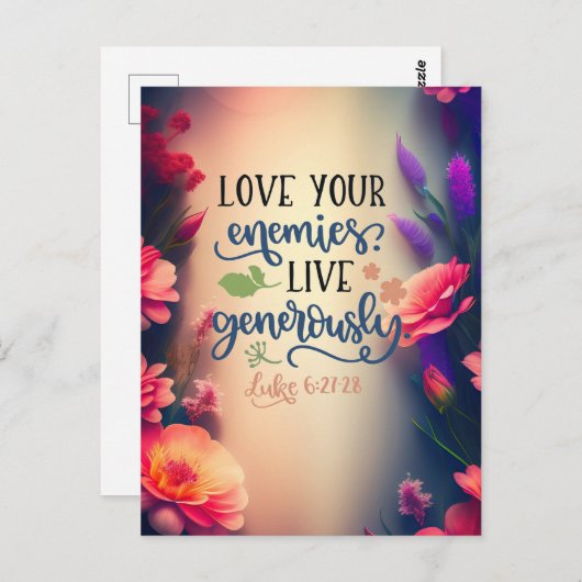 Hou van je vijanden briefkaart (Voorkant / Achterkant)