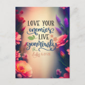 Hou van je vijanden briefkaart (Voorkant)
