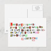 Hou van je vijanden - Matthew 6:44 Briefkaart (Voorkant / Achterkant)