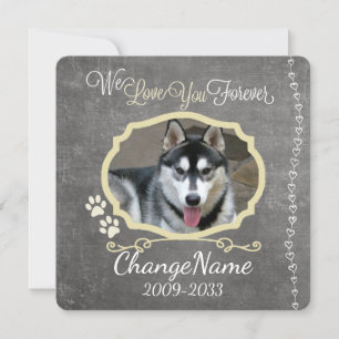 Hou van je voor altijd Dog Memorial Keepslag Aankondiging
