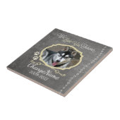 Hou van je voor altijd Dog Memorial Keepslag Tegeltje (Zijkant)