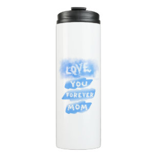 Hou van je voor altijd mama Cloud Blue Moederdag Thermosbeker