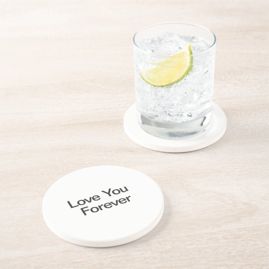 Hou van je voorliefde zandsteen onderzetter (Zijkant)