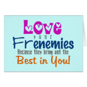 Hou van je vrienden ~ Kaart / uitvindingen (Voorkant Horizontaal)