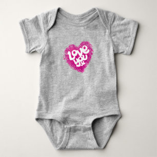 Hou van je x hart baby creeper / top