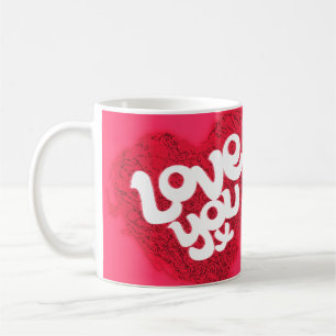 "Hou van je x" Valentijn mok
