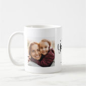 Hou van je YiaYia Hearts Custom Two Photo Koffiemok (Links)