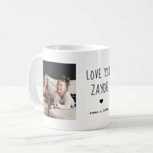 Hou van je Zayde   Twee handgeschreven foto's Koffiemok