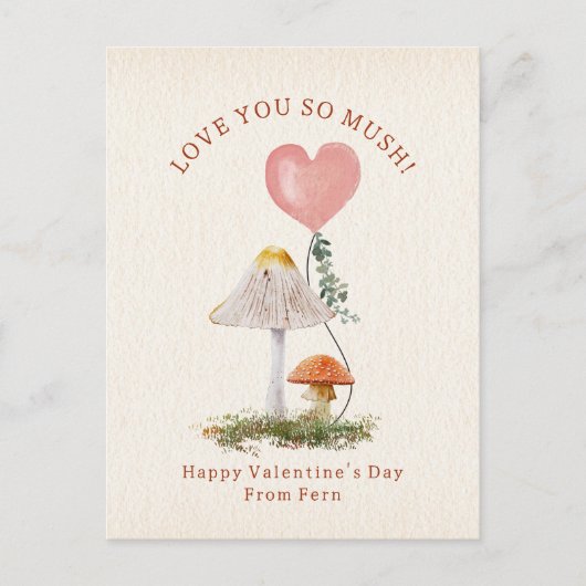 Hou van je zo Mush Mushroom Classroom Valentijn Briefkaart (Voorkant)