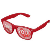 Hou van je! Zonnebrillen van Heart retro Shades /F (Gekanteld)