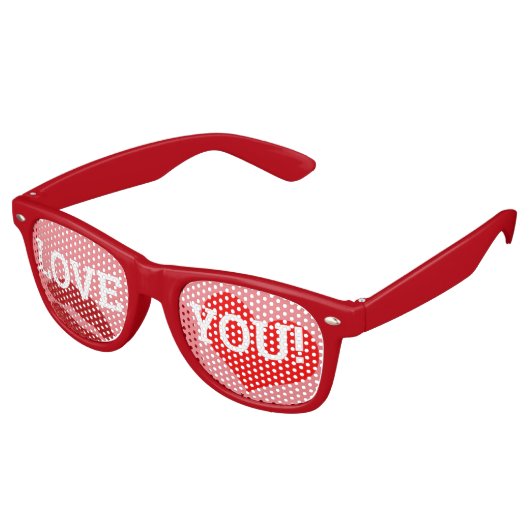 Hou van je! Zonnebrillen van Heart retro Shades /F (Gekanteld)