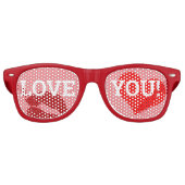 Hou van je! Zonnebrillen van Heart retro Shades /F (Voorkant)