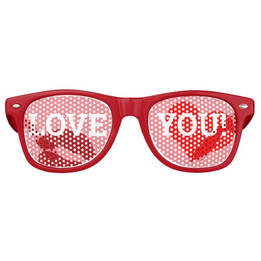 Hou van je! Zonnebrillen van Heart retro Shades /F (Voorkant)