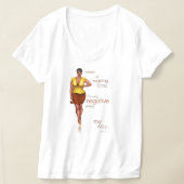 Hou van jezelf als een bochtige chick t-shirt (Laagn)