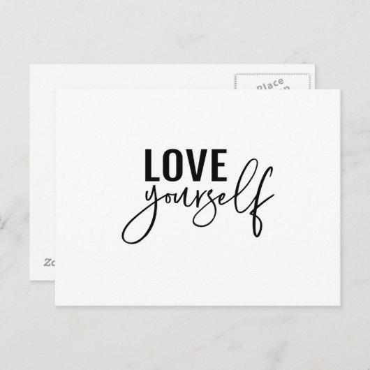 hou van jezelf briefkaart (Voorkant / Achterkant)