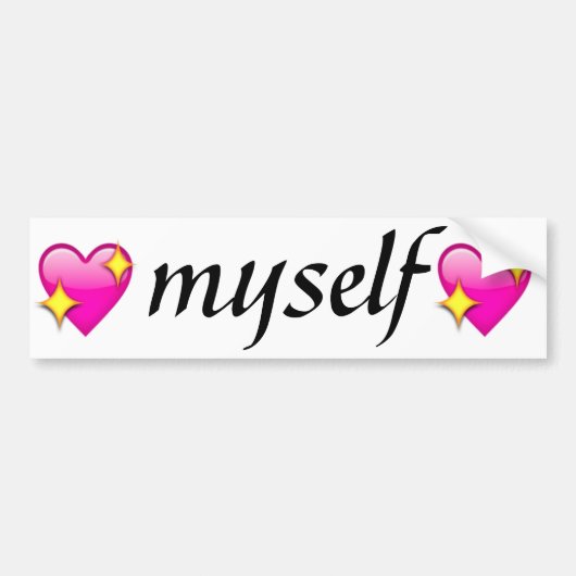 hou van jezelf bumpersticker (Voorkant)