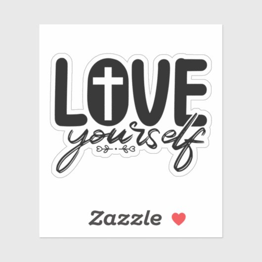 Hou van jezelf Christelijk Sticker (Vel)