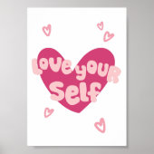 Hou van jezelf Decor Print | Trendy Wall Art Poste (Voorkant)