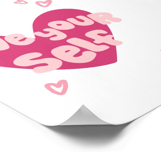 Hou van jezelf Decor Print | Trendy Wall Art Poste (Hoek)