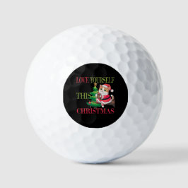 Hou van jezelf deze kerst oprechte viering golfballen