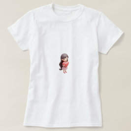 Hou van jezelf Eerste Schattigee Hart Script Vrouw T-shirt