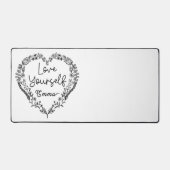 Hou van jezelf Emma. Je naam. Aangepaste naam Bureaumat (Voorkant)