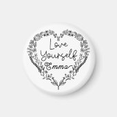 Hou van jezelf Emma. Je naam. Aangepaste naam Magneet (Voorkant)