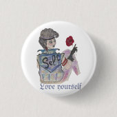 "Hou van jezelf" Empowerment Button (Voorkant)