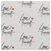 Hou van jezelf handgeschreven script patroon stof (Close Up)