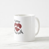 Hou van jezelf Hart Omarm Design Koffiemok (Voorkant rechts)