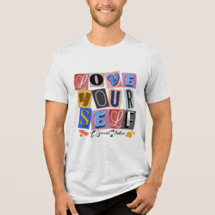 Hou van jezelf - het moderne design versterken Tri-Blend shirt