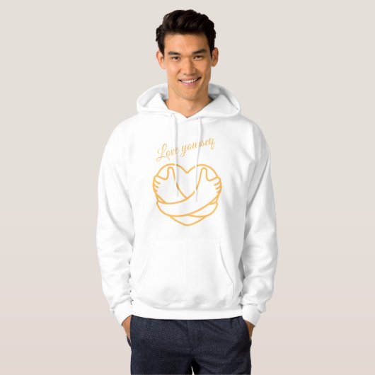 Hou van jezelf hoodie (Voorkant volledig)