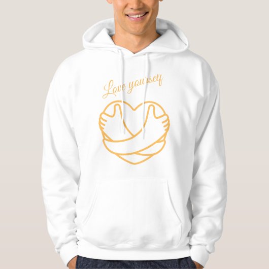 Hou van jezelf hoodie (Voorkant)