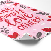 Hou van jezelf, hou van anderen Valentijnsdag Poster (Hoek)