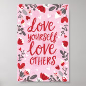 Hou van jezelf, hou van anderen Valentijnsdag Poster (Voorkant)