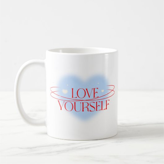 Hou van jezelf Inspirerend Quote Coffee Mok (Links)