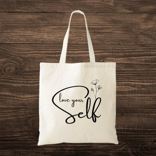 "Hou van jezelf" Inspirerend Tote Bag