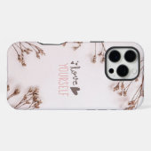 Hou van jezelf iPhone hoesje (Achterkant horizontaal)