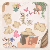 Hou van jezelf kartonnen onderzetters (Voorkant)